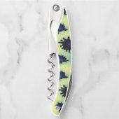 Verf Splatter in blauw en groen Kurkentrekker (Voorkant)