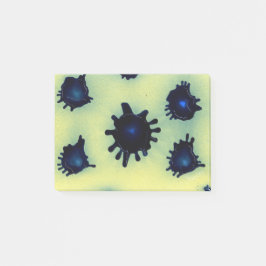 Verf Splatter in blauw Post-it® Notes