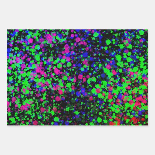 Verf Splatter Inpakpapier Vel (Voorkant 3)