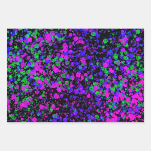 Verf Splatter Inpakpapier Vel (Voorkant)