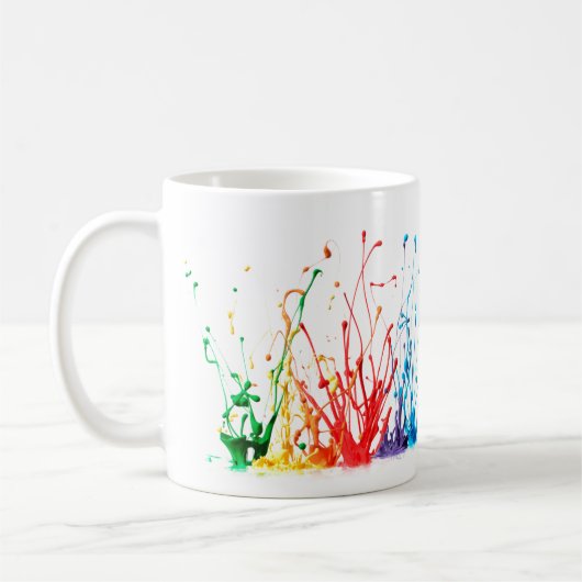 Verf Splatter Koffiemok (Links)