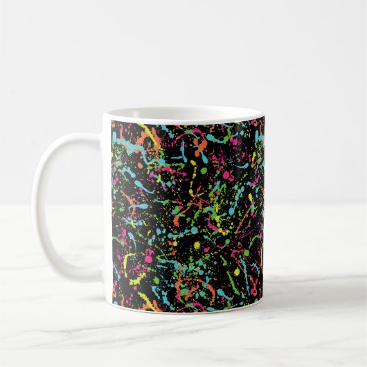 Verf Splatter Koffiemok (Links)