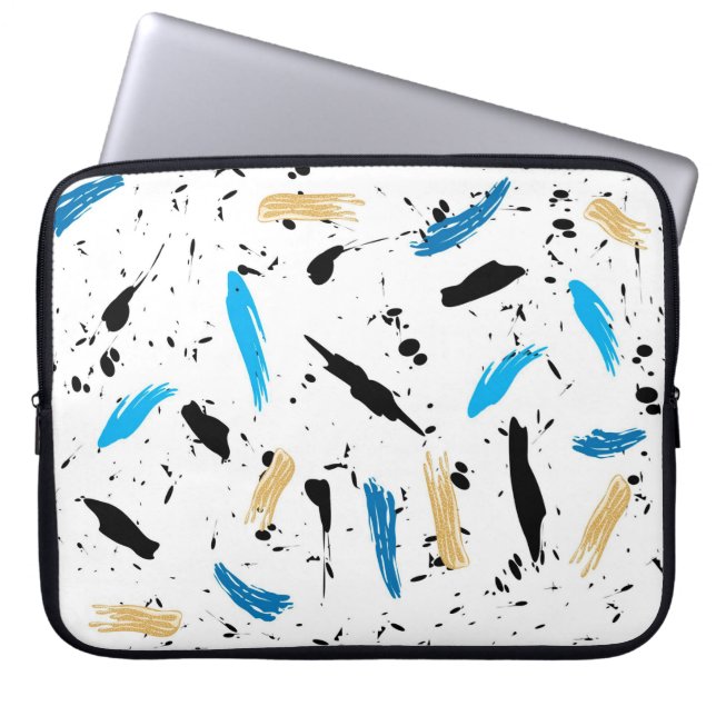 Verf Splatter Laptop Sleeve (Voorkant)