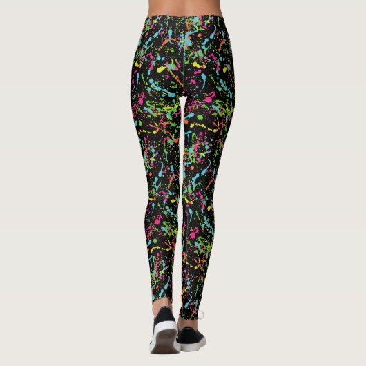 Verf Splatter Leggings (Achterkant)