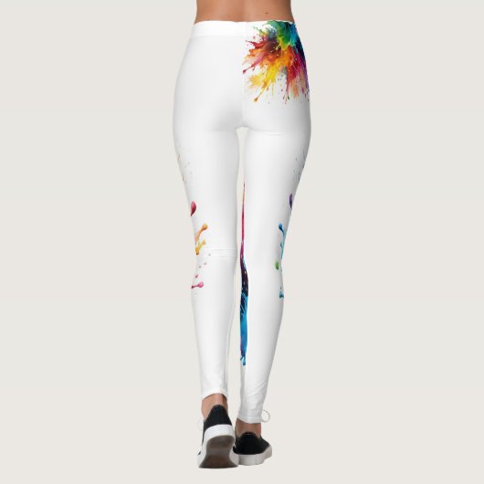 Verf Splatter Leggings (Achterkant)