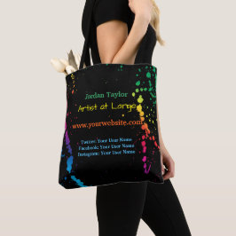 [Verf Splatter] Modern Abstract artistiek zwart Tote Bag
