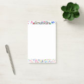 Verf Splatter Name Notes - Multi Rainbow (Kantoor)