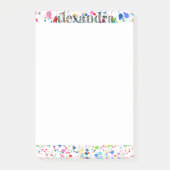 Verf Splatter Name Notes - Multi Rainbow (Voorkant)