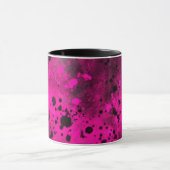 Verf Splatter Neon roze Mok (Midden)