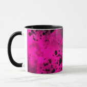 Verf Splatter Neon roze Mok (Links)