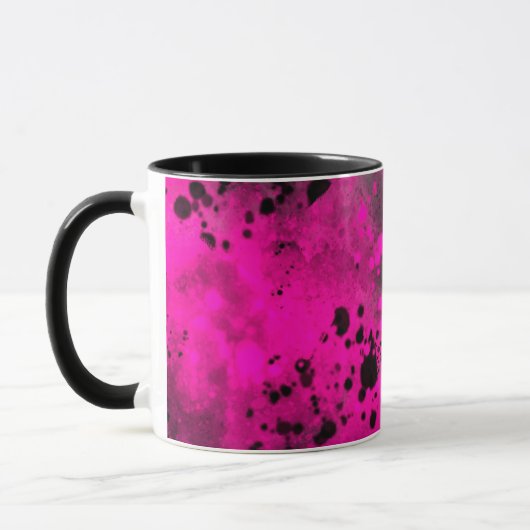 Verf Splatter Neon roze Mok (Links)