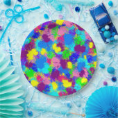 Verf Splatter Papieren Bordje (Feest)