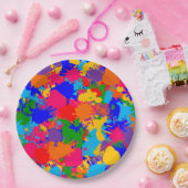 Verf Splatter Papieren Bordje (Feest)