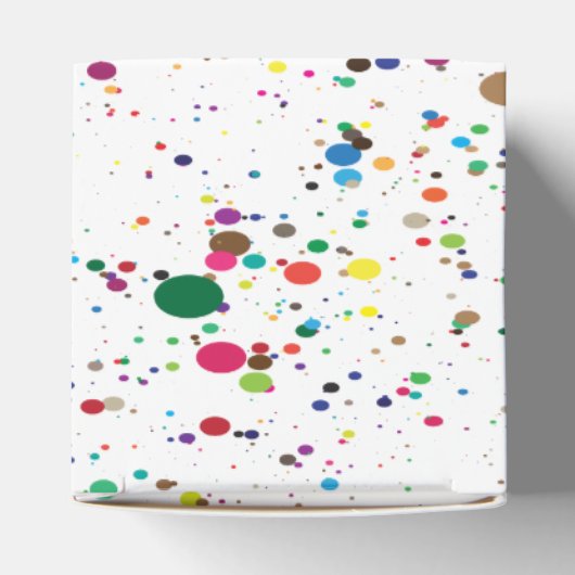 Verf Splatter Party Box Bedankdoosjes (Bovenkant)