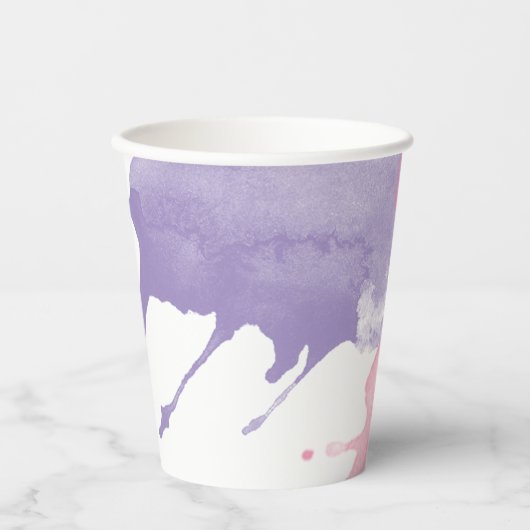 Verf Splatter Party Paper Cups Papieren Bekers (Voorkant)
