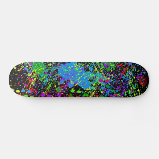 Verf Splatter Persoonlijk Skateboard (Horizontaal)