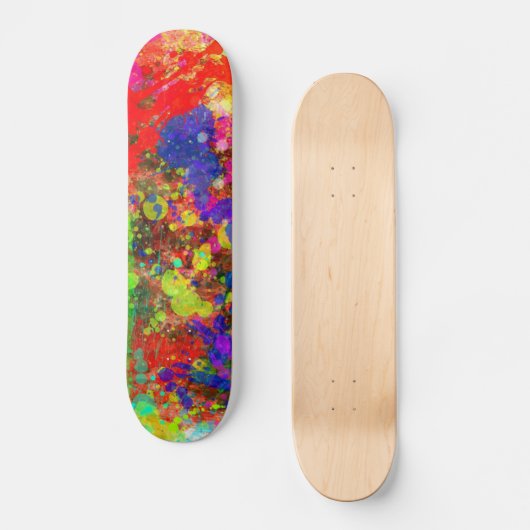 Verf Splatter Persoonlijk Skateboard (Voorkant)