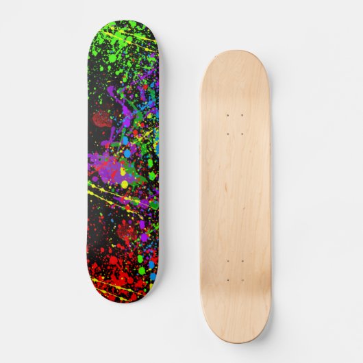 Verf Splatter Persoonlijk Skateboard (Voorkant)
