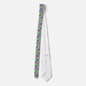 Verf Splatter Print Necktie Stropdas (Achterkant)