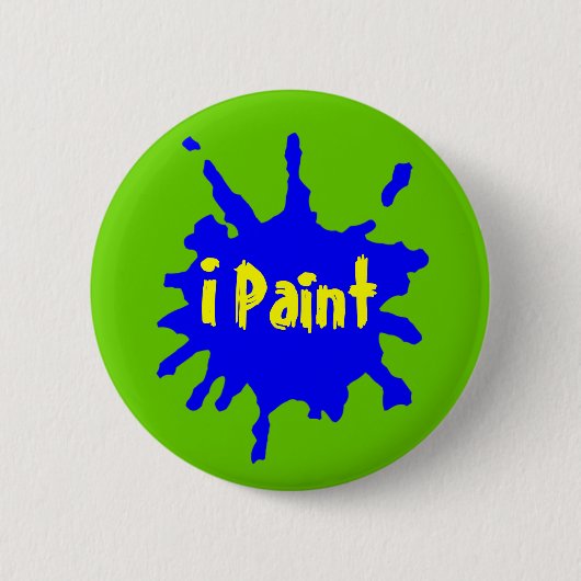 Verf Splatter Ronde Button 5,7 Cm (Voorkant)