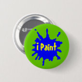 Verf Splatter Ronde Button 5,7 Cm (Voorkant /achterkant)