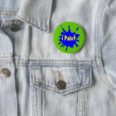 Verf Splatter Ronde Button 5,7 Cm (In situ)