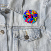 Verf Splatter Ronde Button 5,7 Cm (In situ)