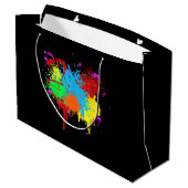  Verf Splatter Schilderij Abstracte Kunstverf Groot Cadeauzakje (Achterkant Gekanteld)