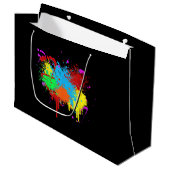  Verf Splatter Schilderij Abstracte Kunstverf Groot Cadeauzakje (Voorkant Gekanteld)
