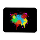  Verf Splatter Schilderij Abstracte Kunstverf Magneet (Horizontaal)