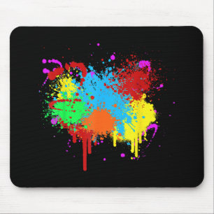 Verf Splatter Schilderij Abstracte Kunstverf Muismat