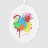 Verf Splatter Schilderij Abstracte Kunstverf Ornament (voorkant)