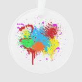 Verf Splatter Schilderij Abstracte Kunstverf Ornament (voorkant)