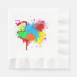 Verf Splatter Schilderij Abstracte Kunstverf Servet