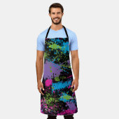 Verf Splatter Schort (Gedragen)