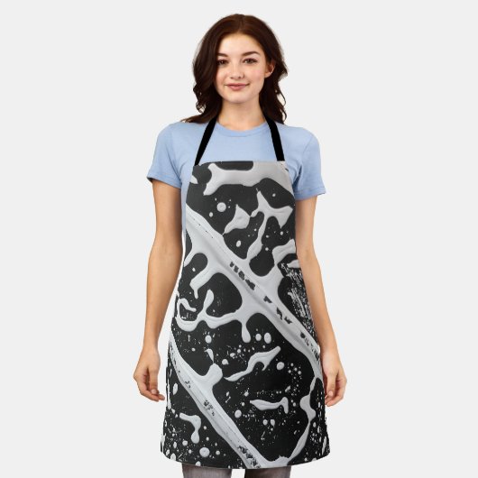 Verf Splatter Schort (Gedragen)