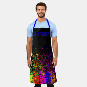 Verf Splatter Schort (Gedragen)