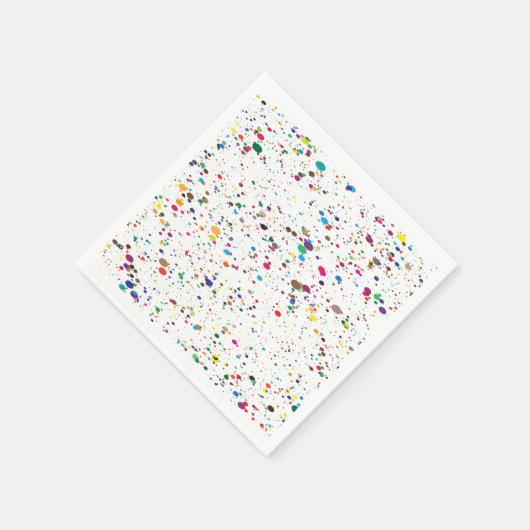 Verf Splatter servetten (Hoek)