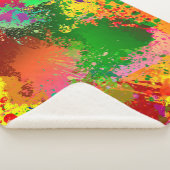Verf Splatter Sherpa Deken (3/4)