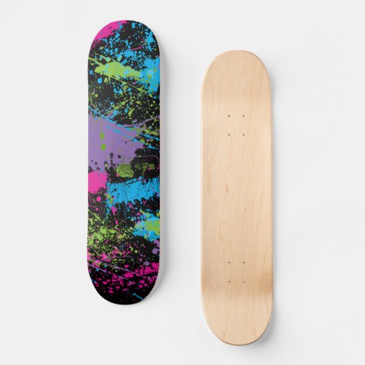 Verf Splatter Skateboard (Voorkant)