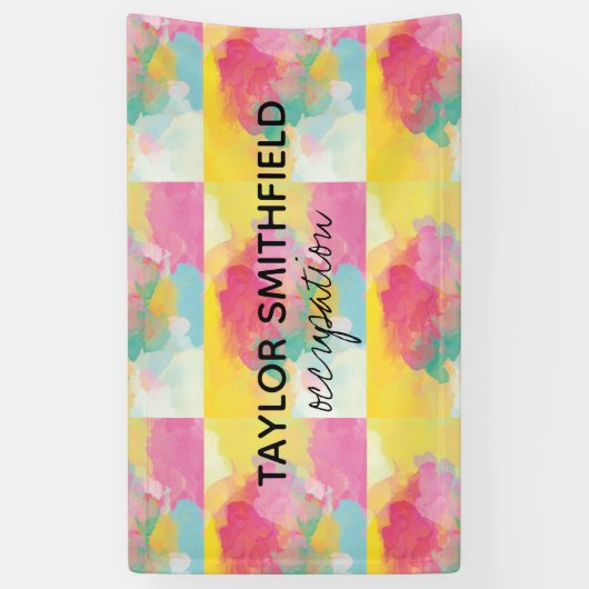 Verf Splatter Spandoek (Verticaal)