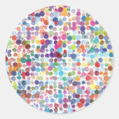 Verf Splatter Splashes Ronde Sticker (Voorkant)