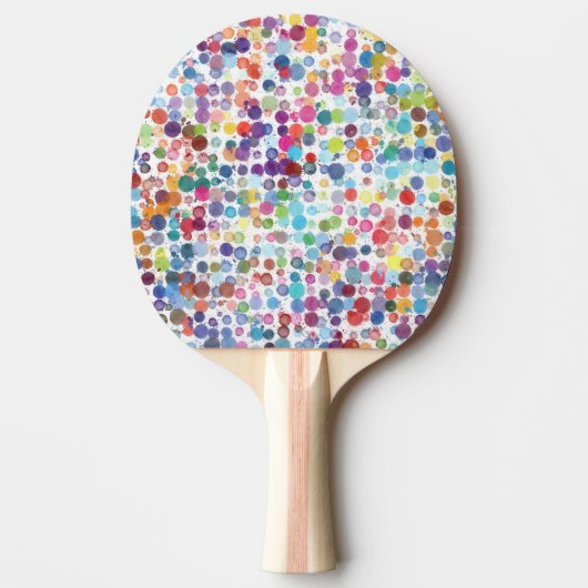 Verf Splatter Splashes Tafeltennisbatje (Voorkant)