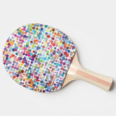 Verf Splatter Splashes Tafeltennisbatje (Zijkant)