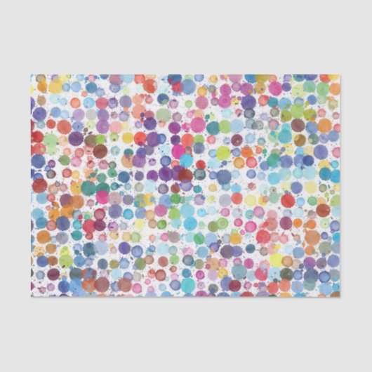 Verf Splatter Splashes Tissuepapier (Voorkant)