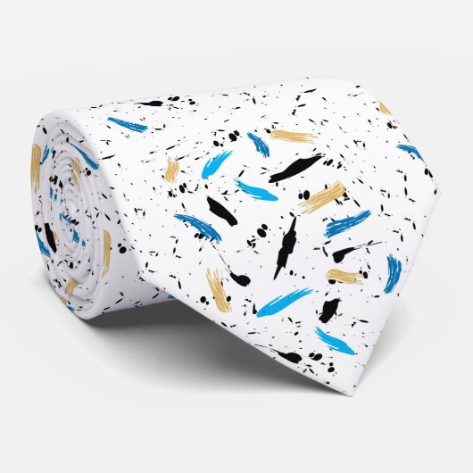 Verf Splatter Stropdas (Opgerold)