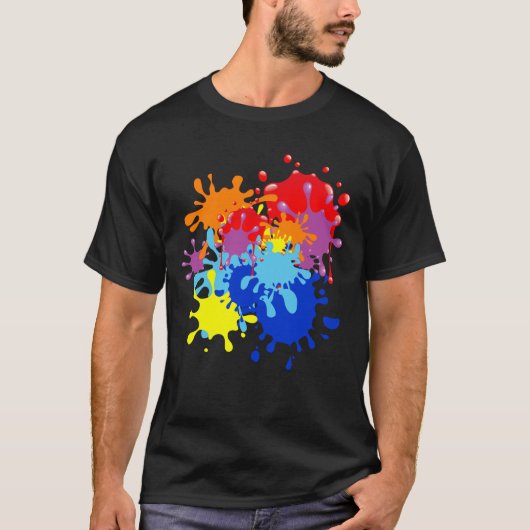 Verf Splatter T-shirt (Voorkant)