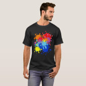Verf Splatter T-shirt (Voorkant volledig)