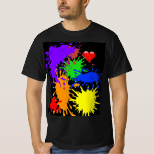 Verf Splatter T-shirt