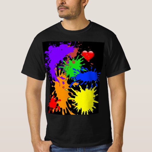 Verf Splatter T-shirt (Voorkant)